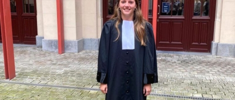 Ellen De Grise bij eedaflegging